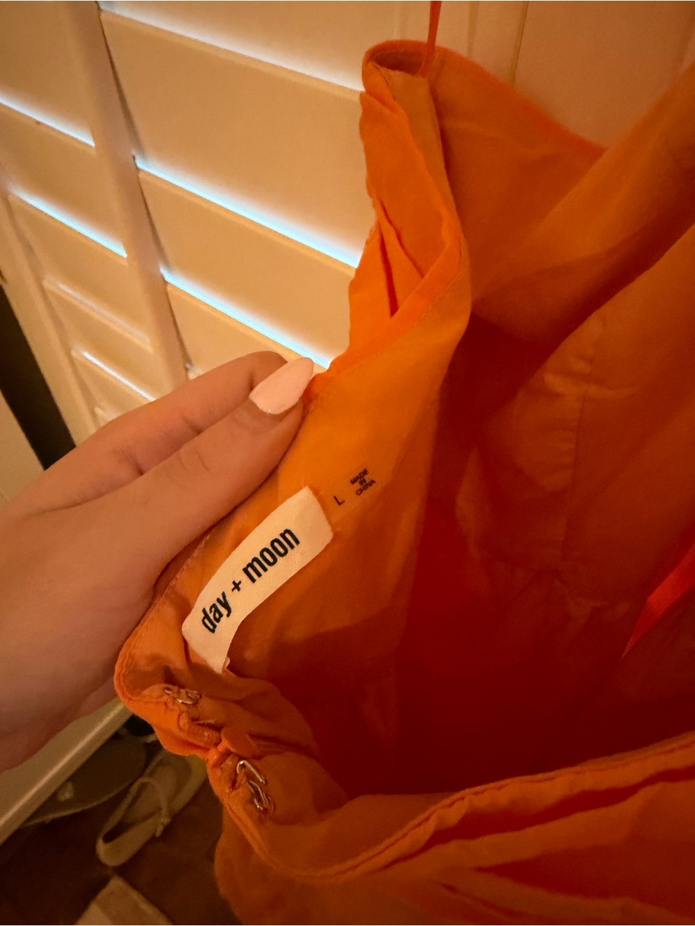 Strapless Orange Ruffle Sundress - Picture 3 of 3